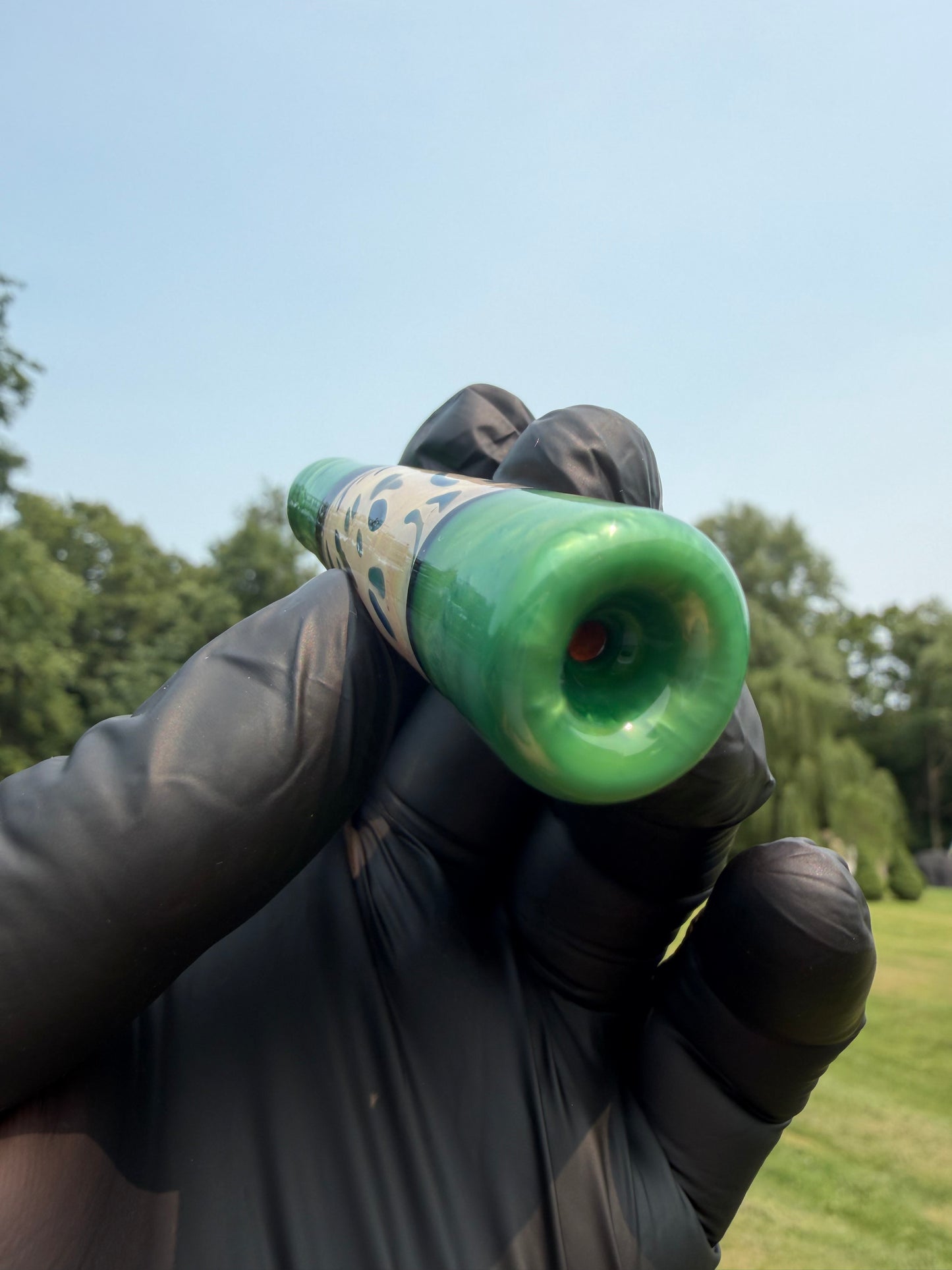 Chromium Leopard Chillum