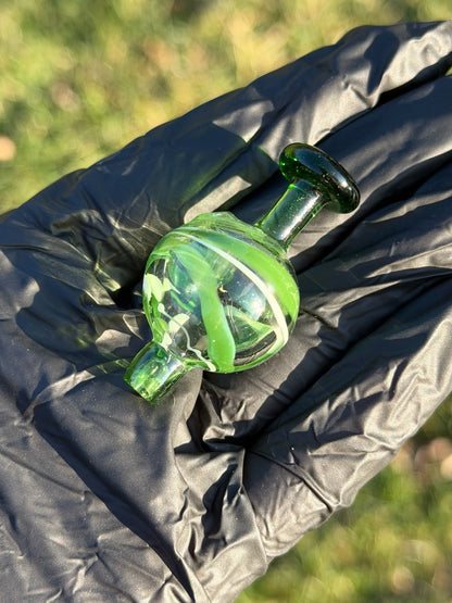 Green Swirl Bubble Cap