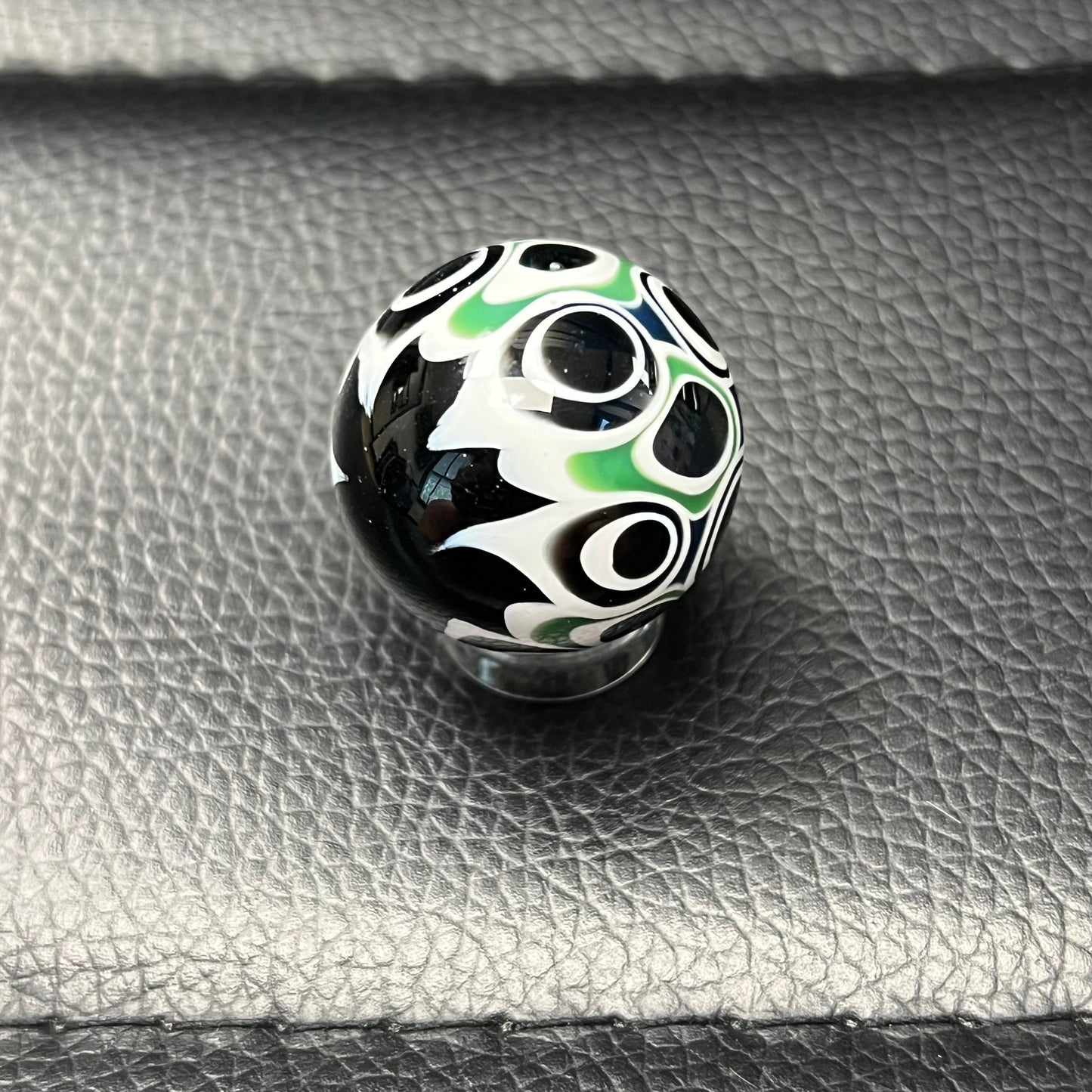 Galaxy Green Dotstack Marble