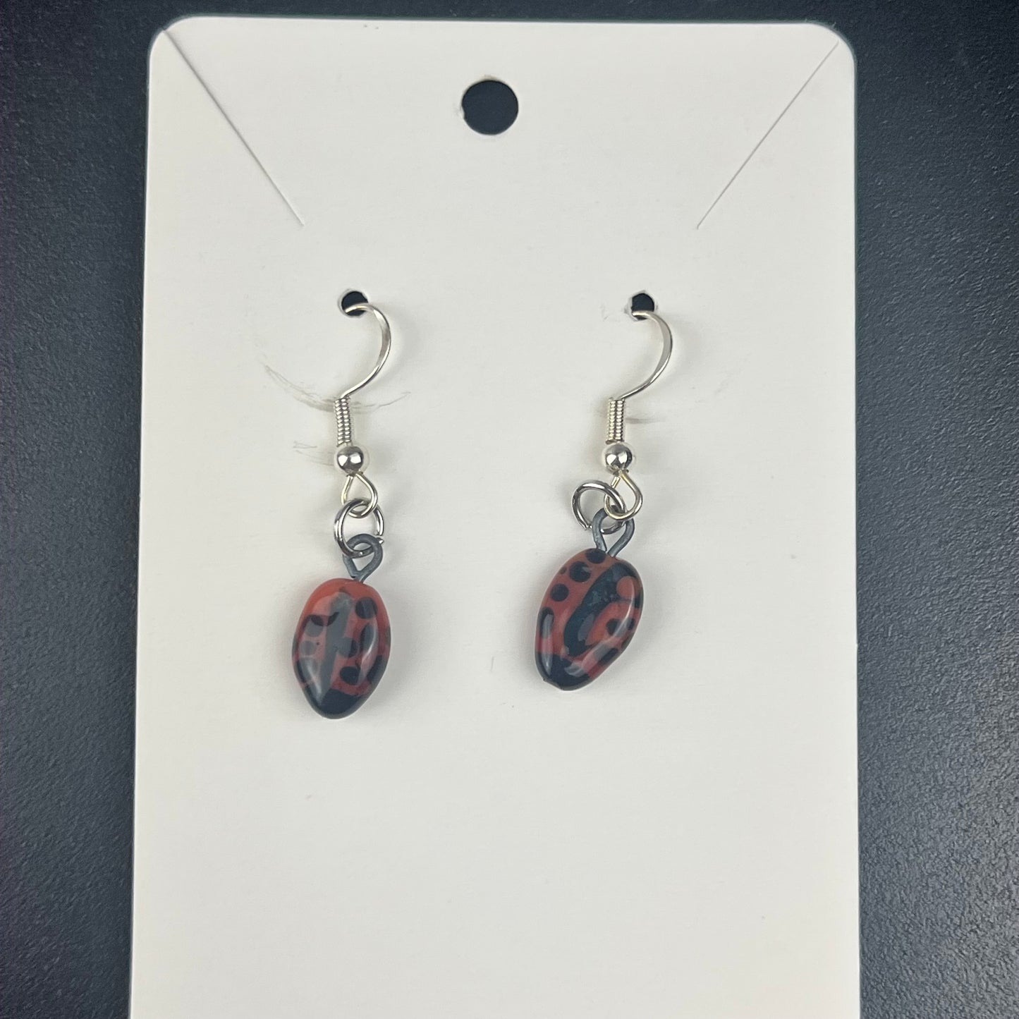 Ladybug Dangle Earrings