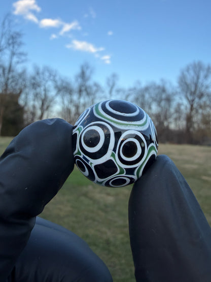 Chromium Accented Dot Stack Marble