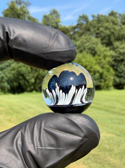 Black & White Implosion Marble