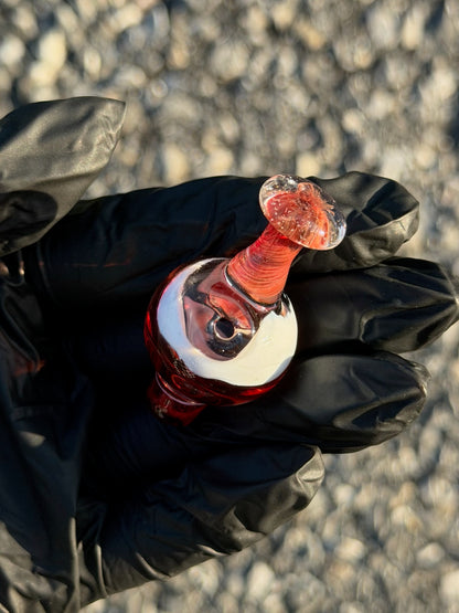 Red Swirl Bubble Cap
