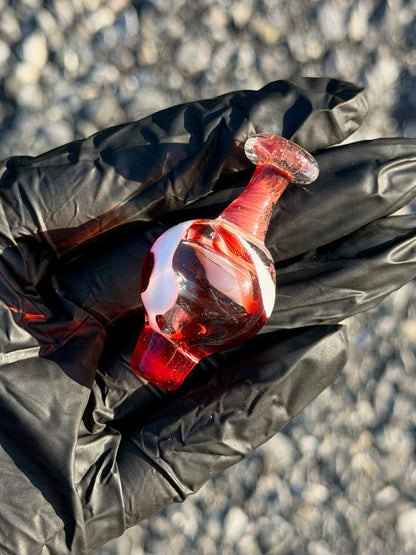 Red Swirl Bubble Cap