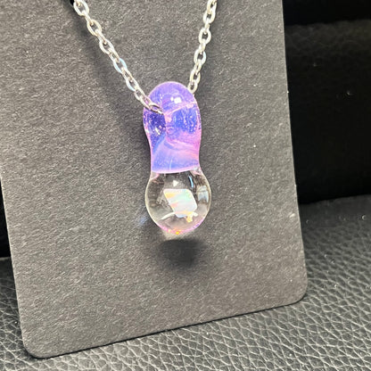 Pink Slyme Opal Pendy (long)