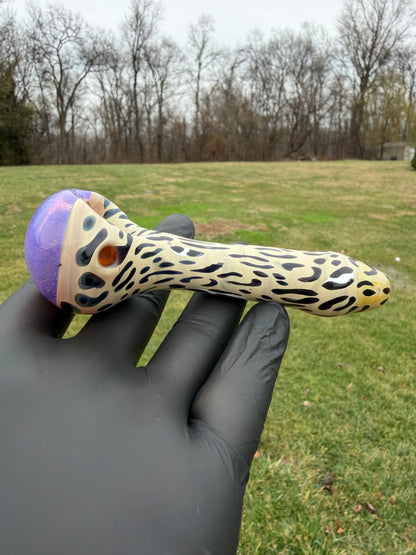Pink Slyme Leopard Bowl