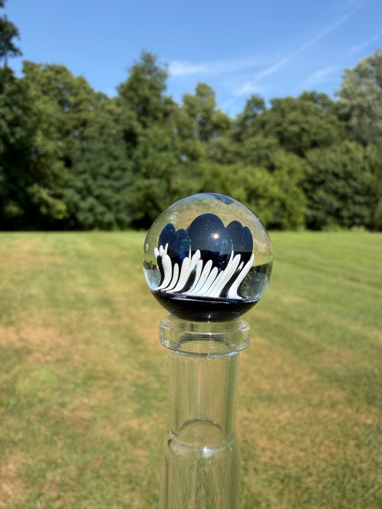 Black & White Implosion Marble
