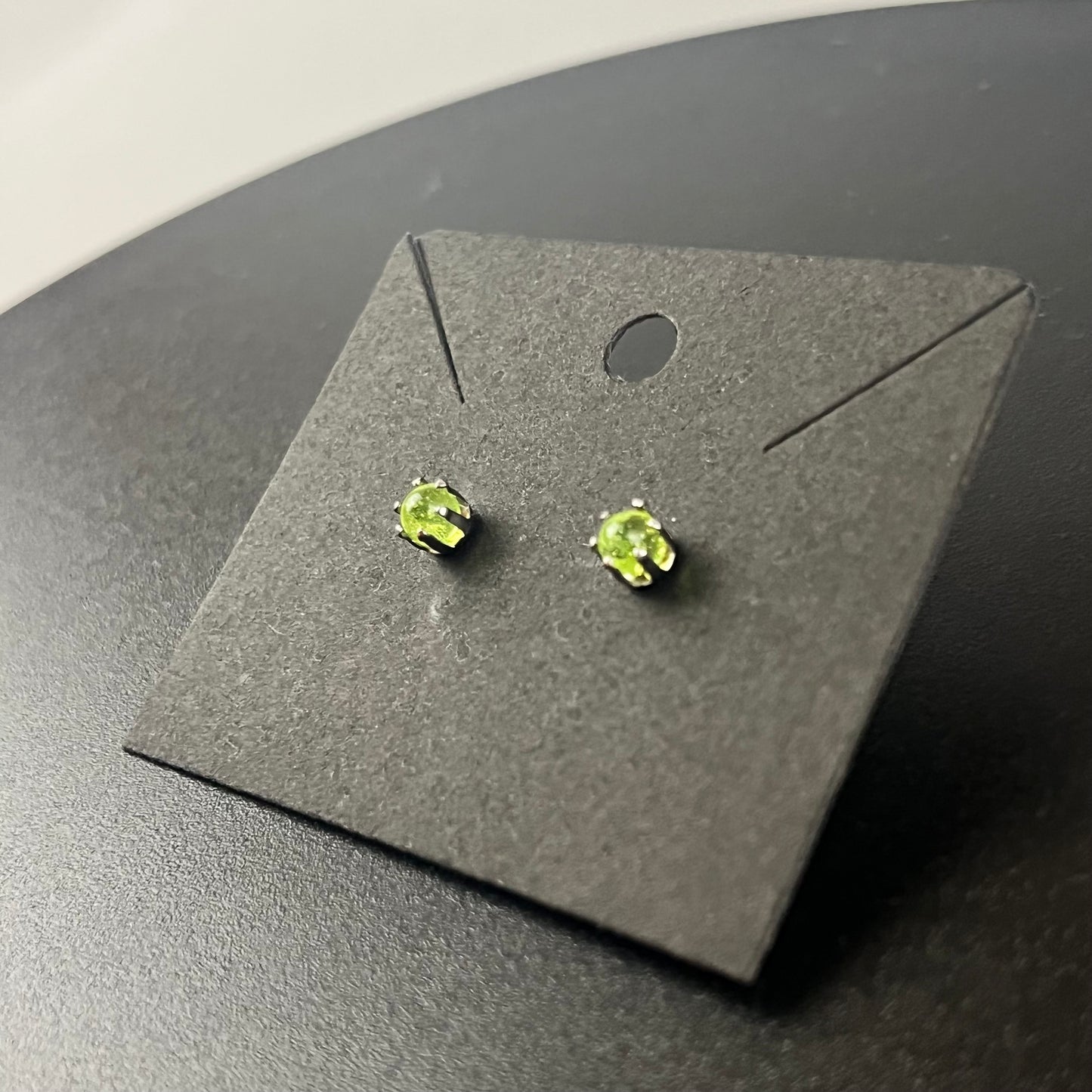 Green Prong Earrings