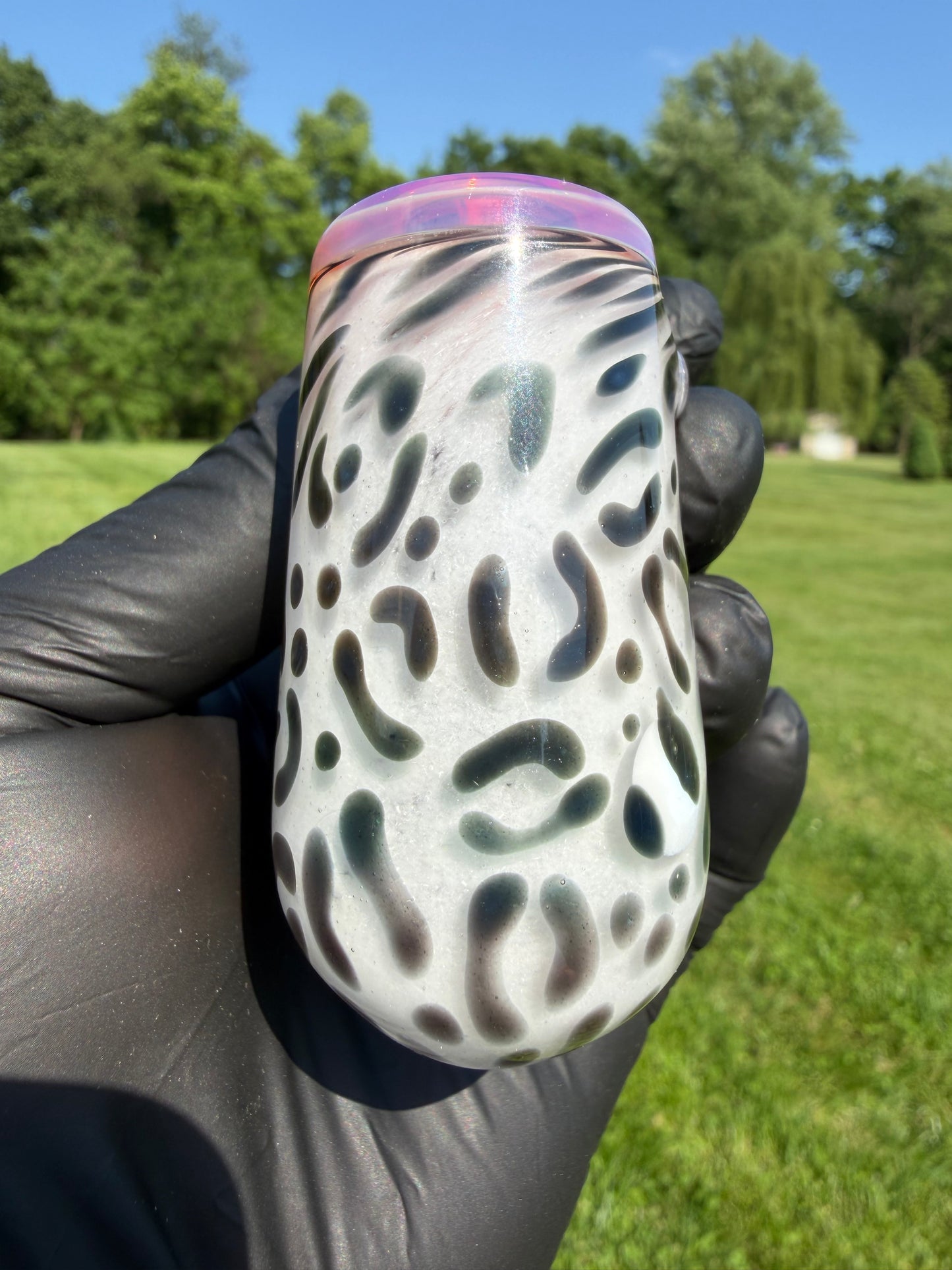 Snow Leopard & Pink EggLock