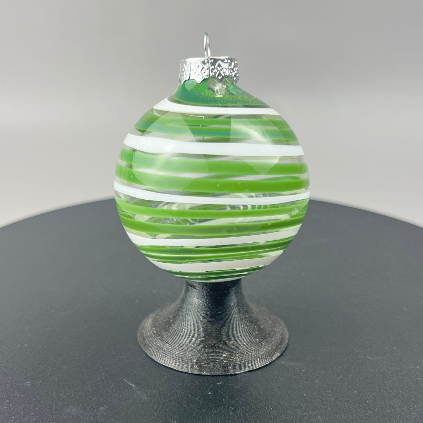 Green & White Ornament