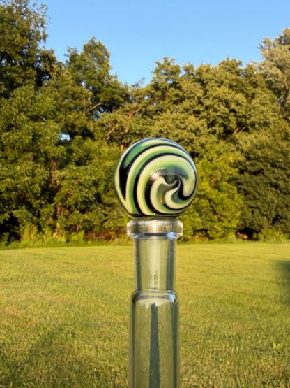 Green WigWag Marble