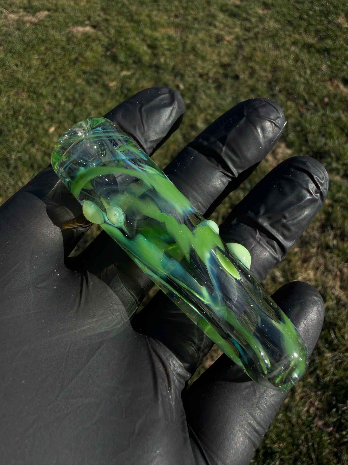 Green Swirl Chillum