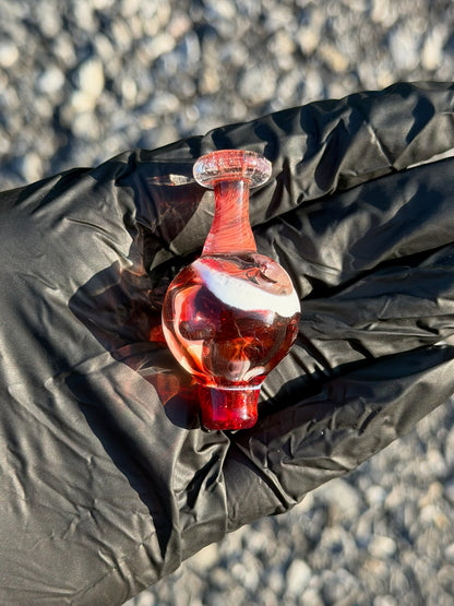 Red Swirl Bubble Cap