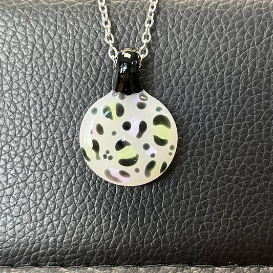 Green And Pink Snow Leopard Pendy