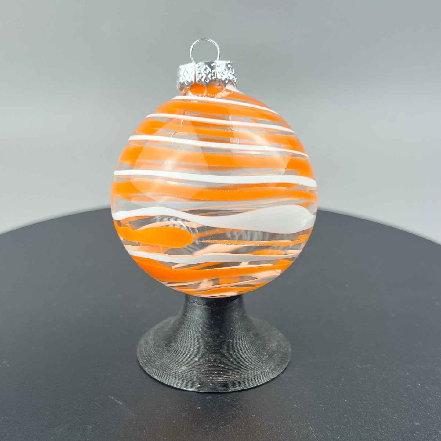 Orange & White Ornament