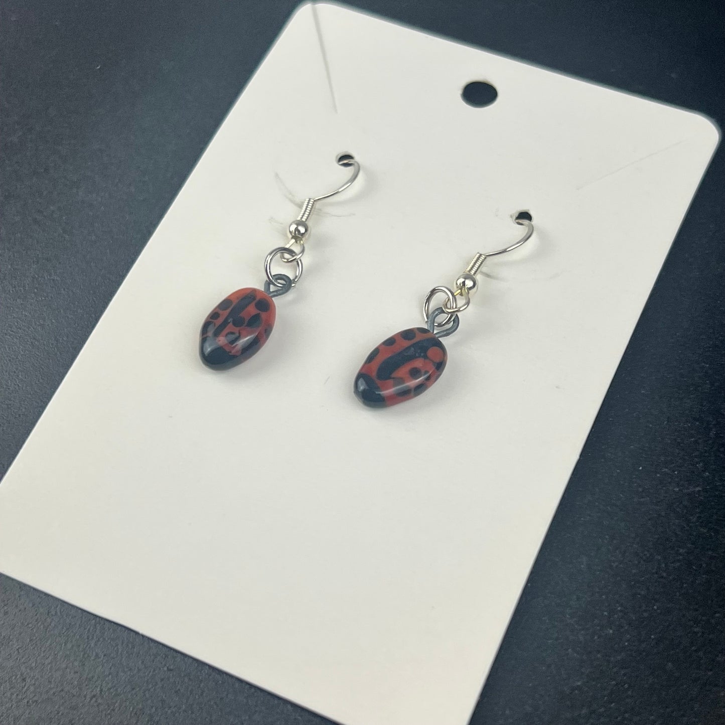 Ladybug Dangle Earrings