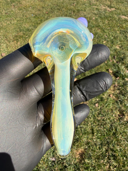 Silver Fume w/Milky Purple Bowl