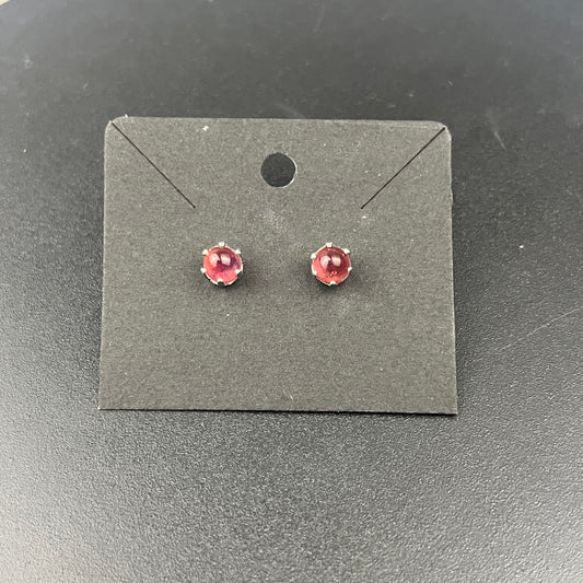 Pink Prong Earrings