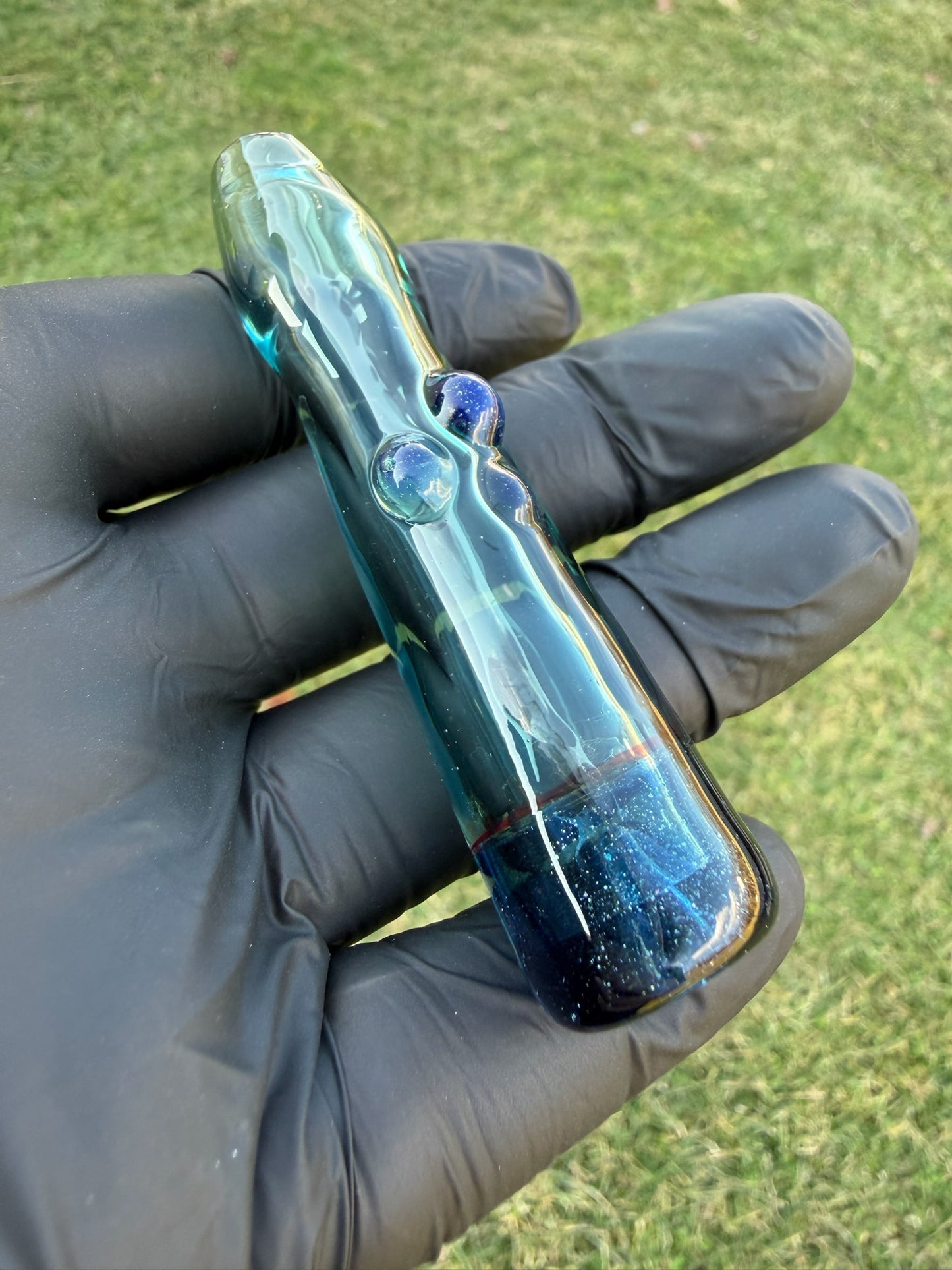 Aqua Sparkle Chillum