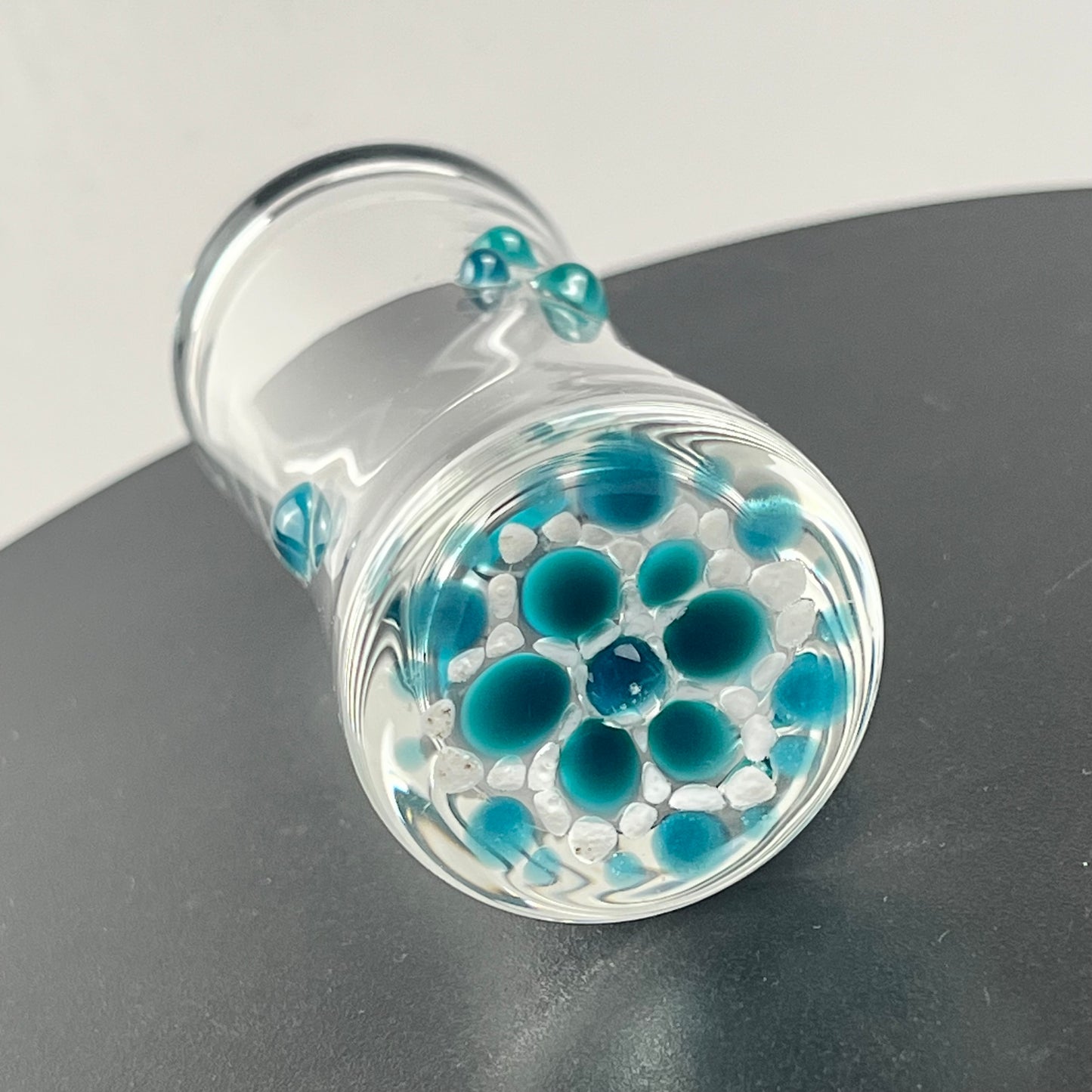 Blue Flower Shot Glass