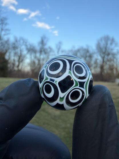 Chromium Accented Dot Stack Marble