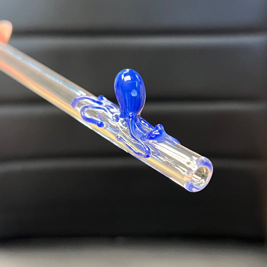 Blue Octopus Straw