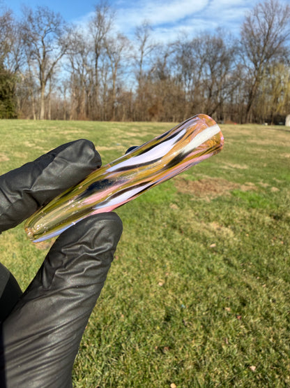 Gold Leopard Chillum