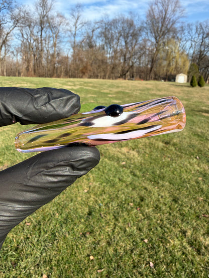 Gold Leopard Chillum