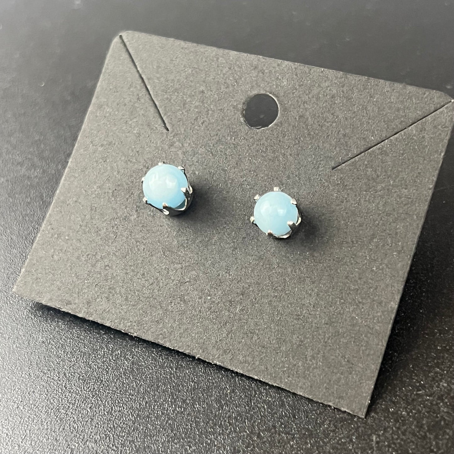 Blue Prong Earrings