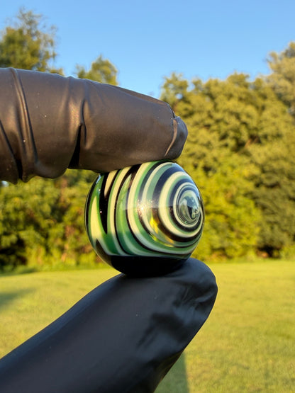 Green WigWag Marble