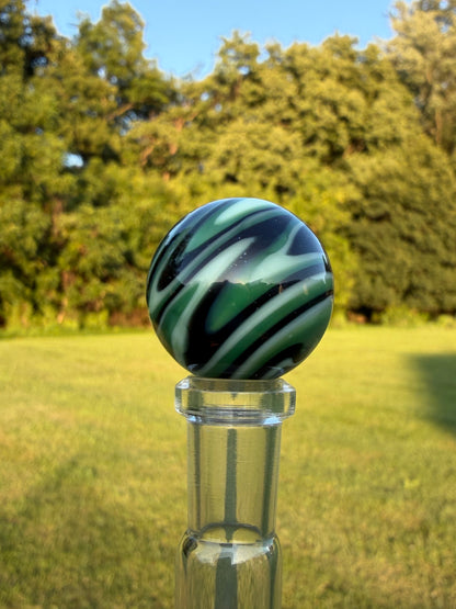 Green WigWag Marble