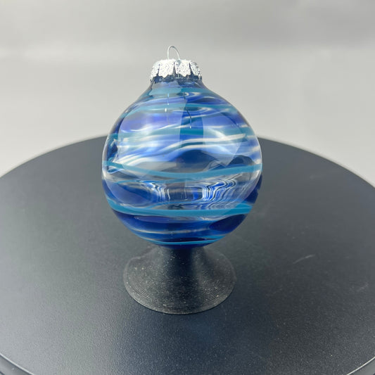 Blue Bulb Ornament