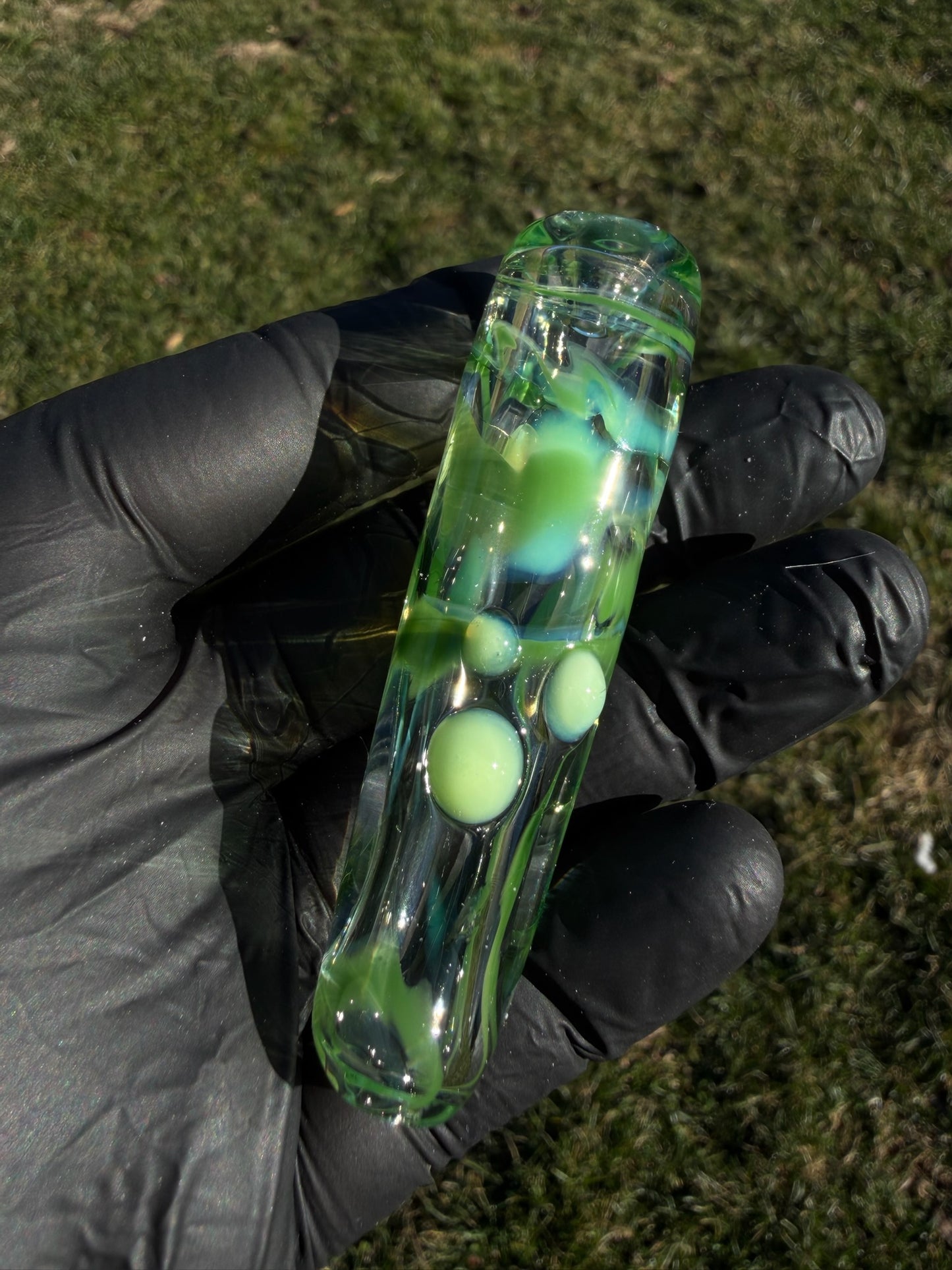 Green Swirl Chillum