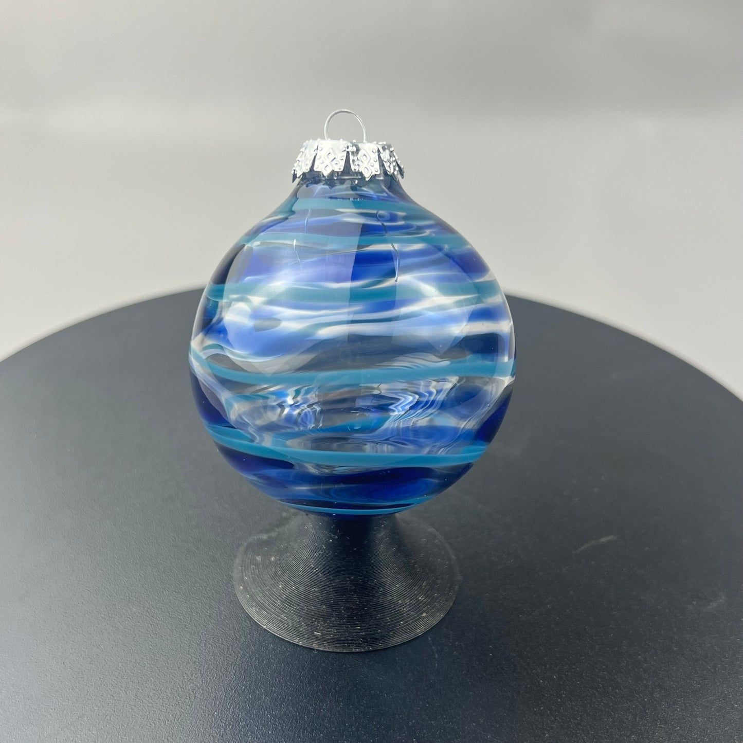 Blue Bulb Ornament