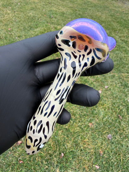 Pink Slyme Leopard Bowl