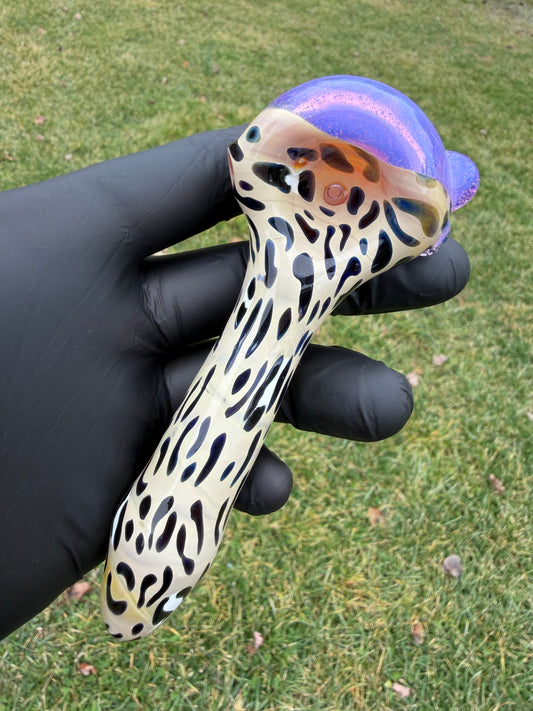 Pink Slyme Leopard Bowl