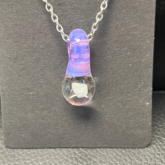 Pink Slyme Opal Pendy (long)