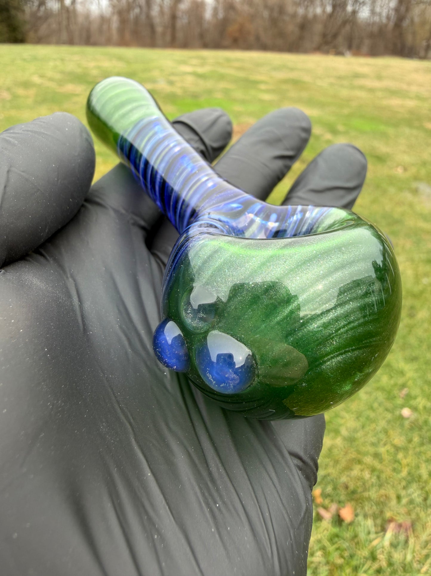 Green Stardust Galaxy Bowl