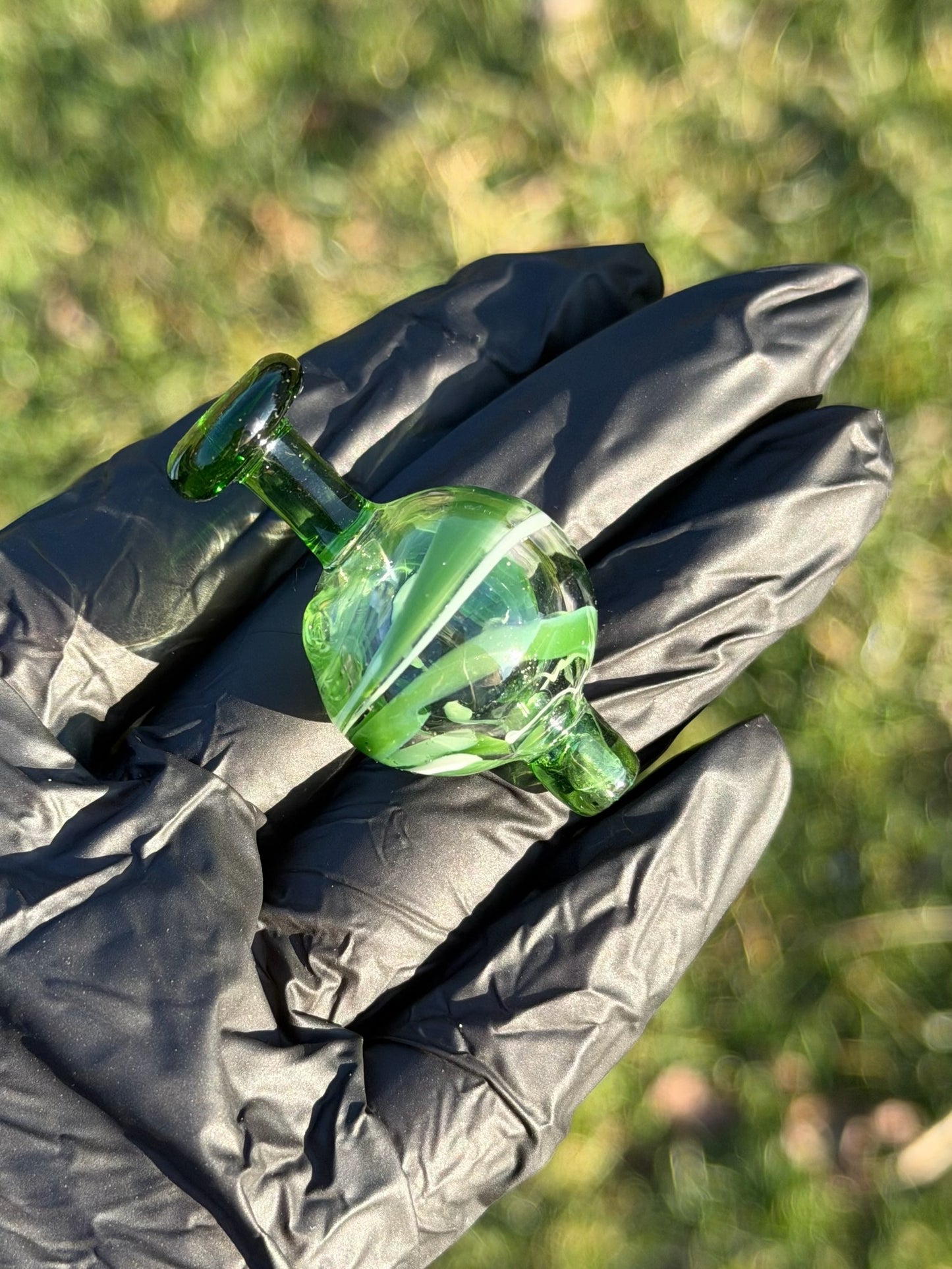 Green Swirl Bubble Cap