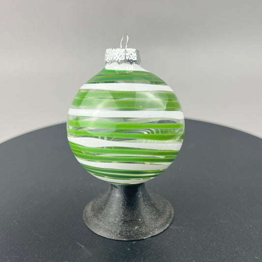 Green & White Ornament