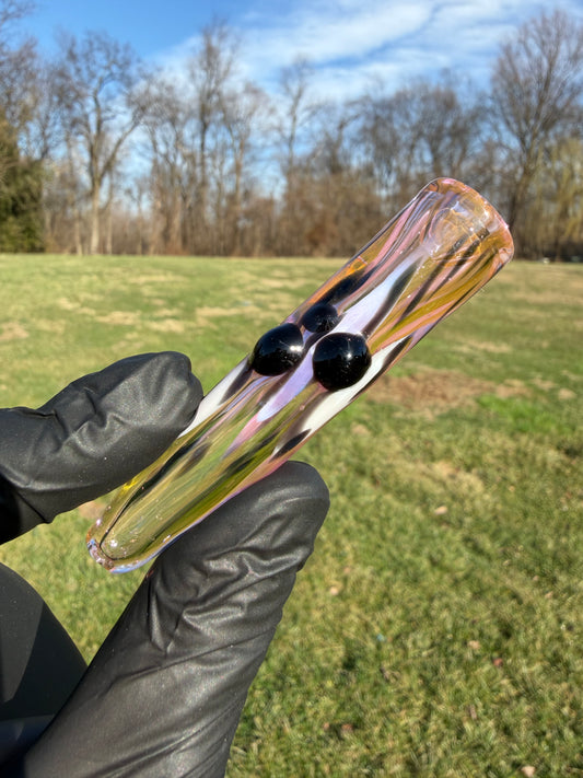 Gold Leopard Chillum