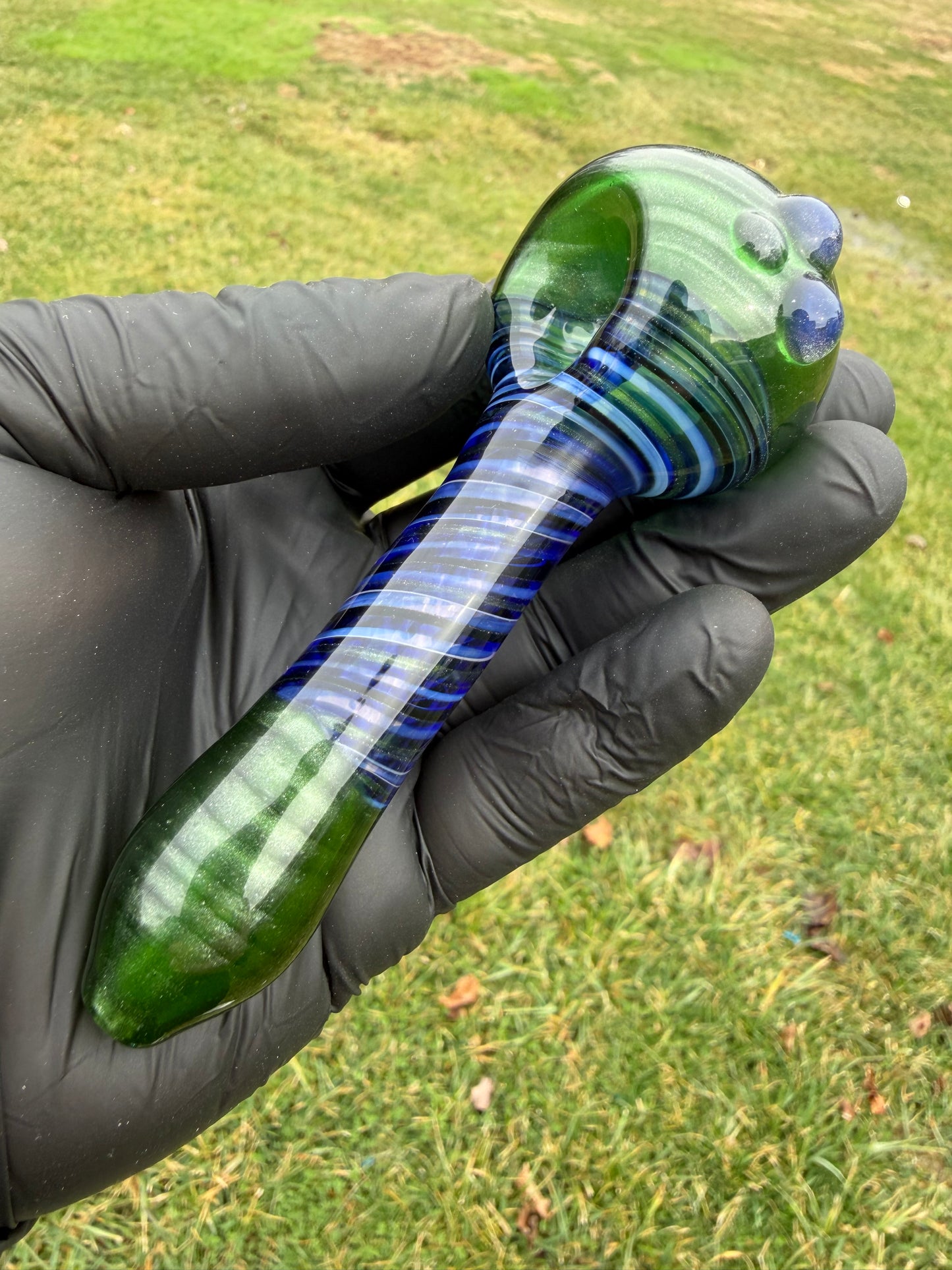 Green Stardust Galaxy Bowl