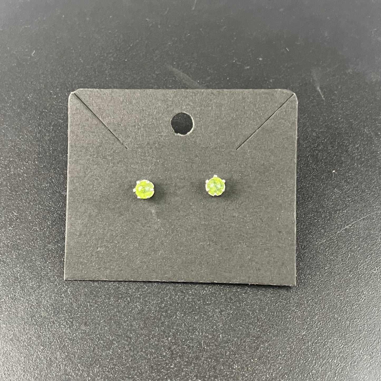 Green Prong Earrings