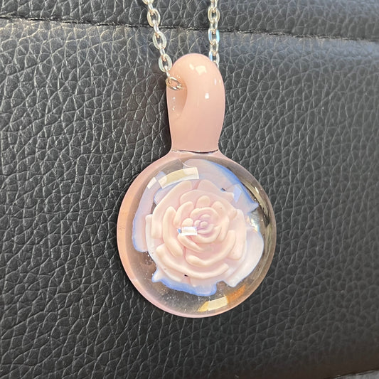 Pink Flower Pendy