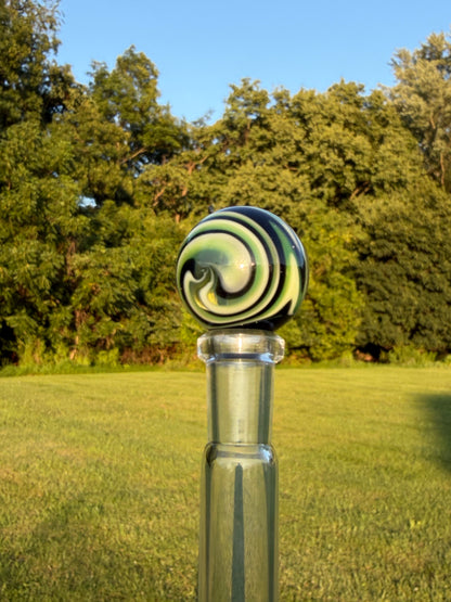 Green WigWag Marble