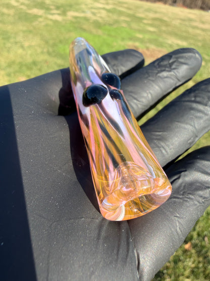 Gold Leopard Chillum