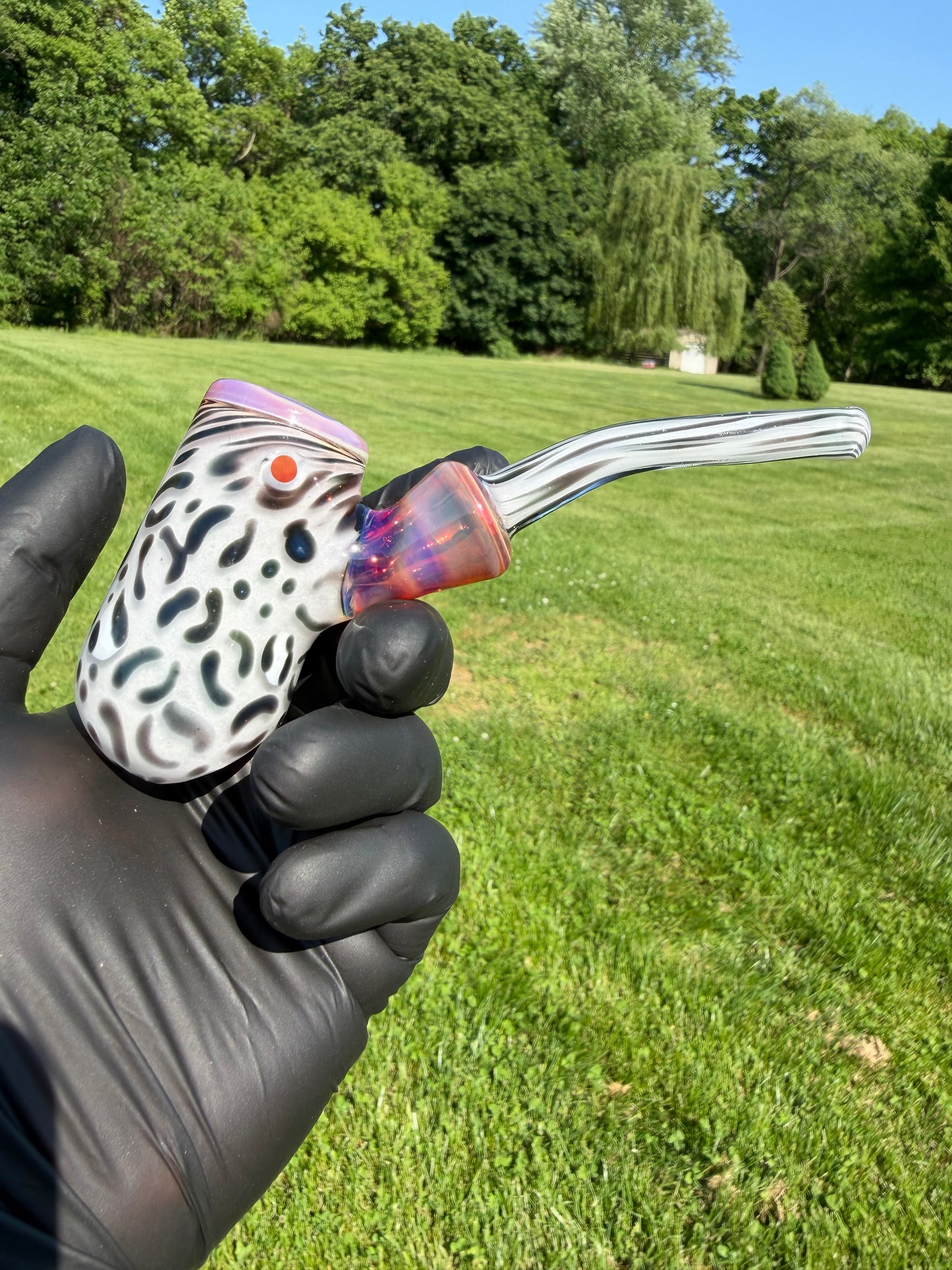 Snow Leopard & Pink EggLock