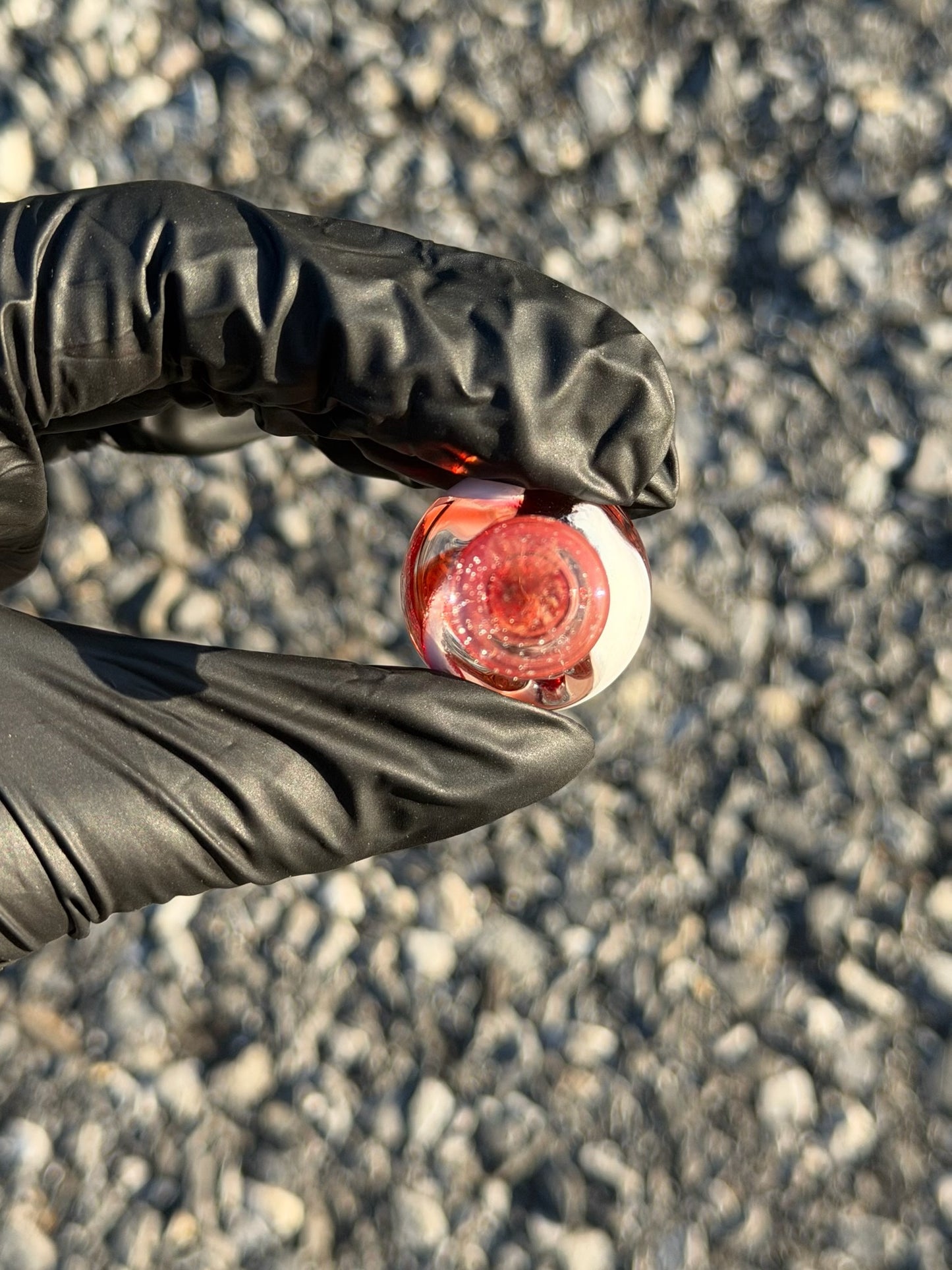 Red Swirl Bubble Cap