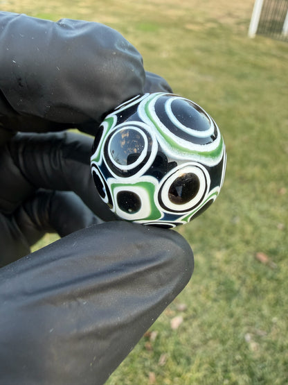 Chromium Accented Dot Stack Marble