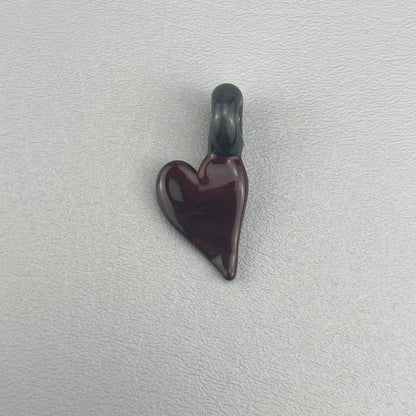 Red And Sparkle Heart Pendant